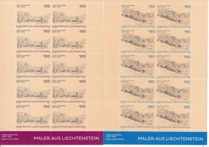 Liechtenstein 1669 - 70 arte conjunto de hojas pequeñas ** ¡bajo precio postal!! - Imagen 1 de 1