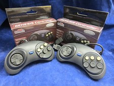 2 x Old Skool SEGA Genesis 6 Button Controller for Genesis 1 / 2 / 3