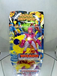 Marvel Universe Disk Firing WIZARD ToyBiz 1996 Mint On Card Fantastic Four 4 - Picture 1 of 6