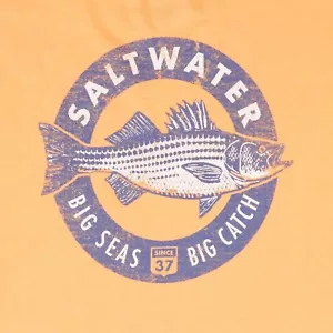 New Men's 2XLT Big & Tall IZOD Saltwater Relaxed Classics Big Seas Big Catch Tee - Picture 1 of 6