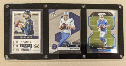 JARED GOFF 3 CARD PLAQUE CAL GOLDEN BEARS DETROIT LIONS Cover