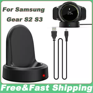 Wireless Charging Dock Holder Charger For Samsung Gear S2 S3 Classic Frontier - Picture 1 of 9