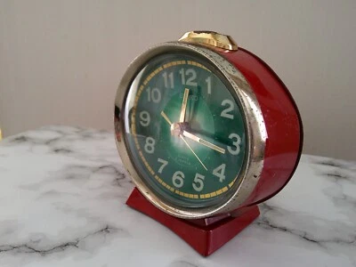 1973 Seiko Vintage Rare Red  Hand Wound Clock Working Tested from Japan - Image 1 of 4