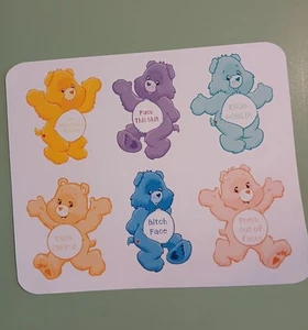 Swear Bear Sticker Sheets - Picture 1 of 3