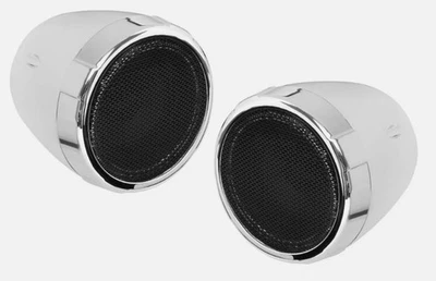 Boss Audio 3" MC425BA/B Motorcycle Speaker System Chrome Factory Refurbished - Image 1 of 3