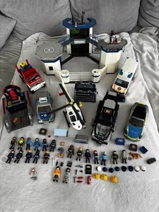 Großes Playmobil Set - Polizei, RTW, Hubschrauber usw - Bild 1 von 11