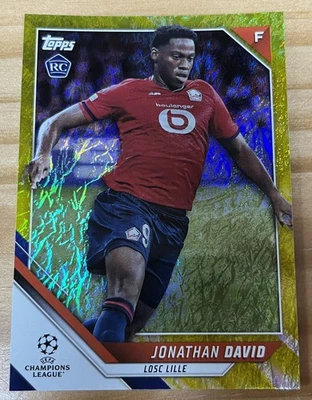 2021-22 Topps Jade Edition Jonathan David Canada Juventus RC Gold 19/50 - Image 1 of 2