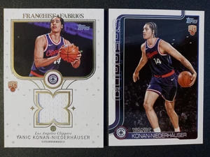 (2) 2025 Topps Franchise Fabrics / Base Yanic Konan-Niederhauser RCs # FF-YK, 230 - Bild 1 von 2