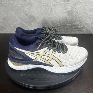Asics Nimbus 22 Damengröße 8,5 marineblau/champange Schnürschuhe Sportschuhe - Bild 1 von 10
