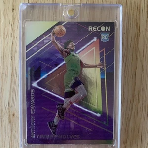 Tarjeta de novato Panini Recon Purple Anthony Edwards #125 2020-21! - Imagen 1 de 6
