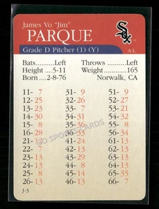 2000 APBA MLB Premiere Edition Jim Parque - Picture 1 of 2