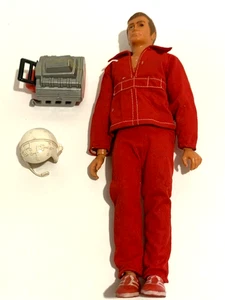 Six Million Dollar Man With Engine Block and Helmet Used Good Condition - Picture 1 of 14