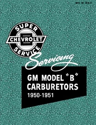 1950 1951 Chevrolet Modello B Carburatore Servizio Formazione Manual Rochester 1 - Immagine 1 di 4