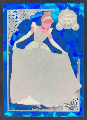 2025 Topps Chrome Disney Sapphire Cinderella 75th Anniversary #CD-1 - Image 1 of 2