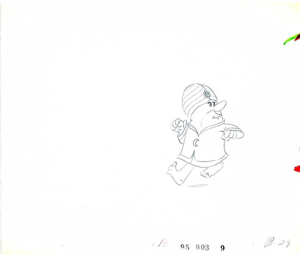 Picapiedra Barney Animación Arte Cel Dibujo Hanna-Barbera 1980-1 007 Foto 1 de 1