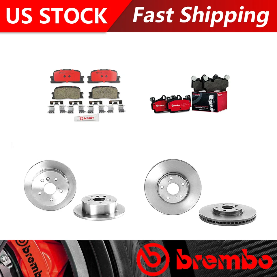 Juego de rotores de freno delanteros traseros Brembo para Lexus ES300 2002-2003 Foto 1 de 4
