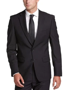 Traje de lana de lujo Adam Baker para hombre ultra ajustado separado - Imagen 1 de 5