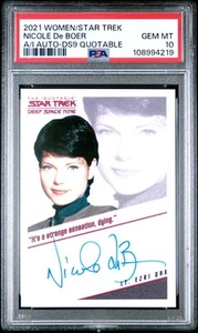 Women of Star Trek Arts & Images Autograph Nicole de Boer Auto PSA 10 Gem Mint - Picture 1 of 2