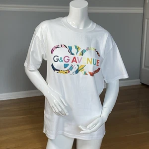 G&G Avenue Paris Logo Graphic Tee White S NWT Luxury Streetwear Designer  - Picture 1 of 9
