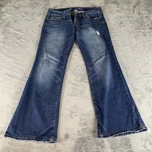 American Eagle Jeans Damen 6 Short Favorite Boyfriend Distressed Bootcut Denim - Bild 1 von 14