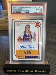 2024 Topps Chrome McDonalds OLIVIA OLSON Auto Michigan Autograph On Card - Picture 1 of 2