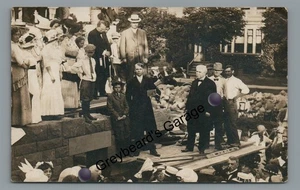 RPPC Church Cornerstone Ceremony FRANKLIN PA Venango County Real Photo Postcard - Picture 1 of 2