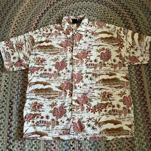 Herren BÄR INT. Mehrfarbiges Hawaiihemd mit Blumenmuster ~ Größe L - Bild 1 von 2
