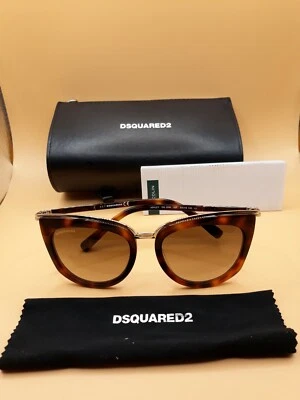  DSQUARED2 ASHLEY HAVANA GOLD SUNNIES DQ 0290 528 52-18  135 - Image 1 of 4