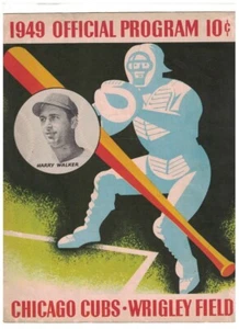 1949 Chicago Cubs Baseball Scorecard vs Cincinnati Reds - Picture 1 of 5