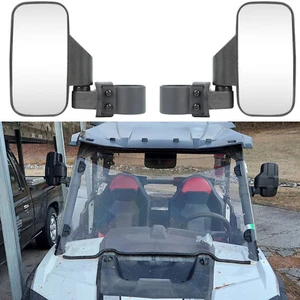 UTV Rear View Side Mirrors Rotatable For 1.75"-2" Polaris RZR 1000 900 800 SXS - Picture 1 of 19