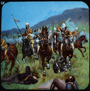 THE BOER WAR OF 1900 NO5 BUGLER SHERLOCK C1900 Magic Lantern Slide - Imagen 1 de 3