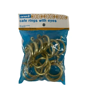 Newell 14 Cortinas Café Anillos Tono Dorado Plástico Para Varillas de 1" o Más Pequeñas - Imagen 1 de 10