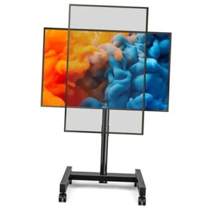 Mobile TV Cart Rolling TV Stand for 13-50 inch Screens, Tilting and Rotating - Picture 1 of 8