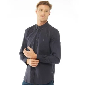 French Connection Oxford Long Sleeve Shirt Medium Td8 MM 07 - Picture 1 of 5