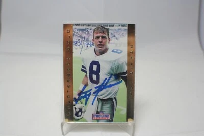 1996 Proline Gold TROY AIKMAN Autograph with Certificate of Authenticity - Image 1 of 4