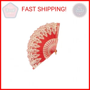 Handheld Chinese Folding Fan Hand Fans for Women Foldable Bulk for Party Wedding - Picture 1 of 2