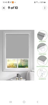 44 X 72 Kokorona Cordless Blackout Roller Shades for Room Darkening Pull... - Image 1 of 4