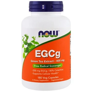 Now Foods EGCg Green Tea Extract - 180 - 400mg Vcaps - Antioxidant Support - Picture 1 of 3