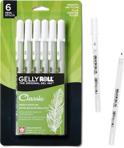 SAKURA Gelly Roll Gel Pens - Medium Tip Ink Pens for Journaling, Art, or Drawing - Picture 1 of 6