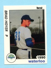 1990 Minor League Brad Hoyer - Waterloo Diamonds - Box 154