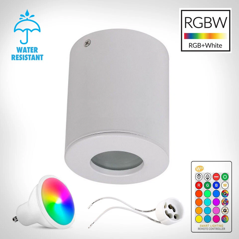Faretto Cromoterapia a soffitto LED RGB 8W + bianco impermeabile per doccia - Immagine 1 di 1