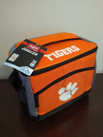 Clemson Tigers 12 Can Rawlings Cooler Orange/Black/Gray/White NWT Cover