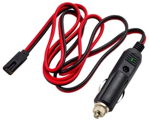 RoadPro RPPSCBH-2CP CB/HAM Radio Replacement 2-Pin Power Cord w/ Lighter Plug - Picture 1 of 5