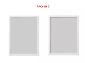 2x Nuevo Marco de Foto IKEA FISKBO Blanco Montaje en Pared Soporte Libre 30x40cm - Imagen 1 de 3