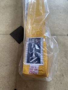 X1 New Blitz 250cm Yellow Belt Karate Martial Arts Taekwondo Sports Belt Judo - Picture 1 of 2