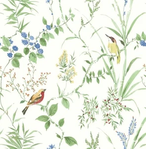 Wallpaper Designer Imperial Garden Exclusive Wall Botanical Birds 56 sq ft - Picture 1 of 1