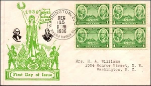 Scott 785 1 Cent Army WSE / Dyer FDC Typed Address Planty 785-10 - Picture 1 of 2