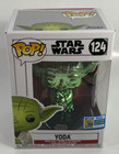 Funko Pop! #124 Yoda Green Chrome 2022 SDCC Exclusive Star Wars NIB Unopened