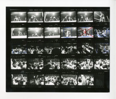 MUHAMMAD ALI ZURICH 1971 - 8" x 9.6" contact sheet, first generation type 1 #2 - Image 1 of 2