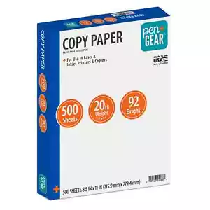 Pen+Gear Copy Paper, 8.5" x 11", 20 lb, White, 500 Sheets - Picture 1 of 6